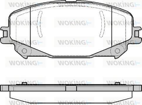 Woking P12183.30 - Əyləc altlığı dəsti, əyləc diski furqanavto.az