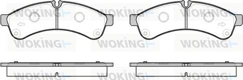 Woking P12393.00 - Əyləc altlığı dəsti, əyləc diski furqanavto.az