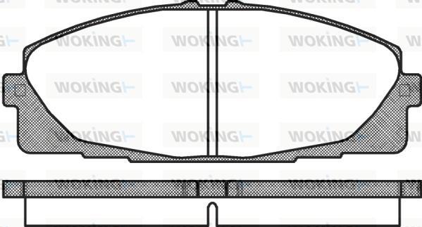 Woking P12253.00 - Əyləc altlığı dəsti, əyləc diski furqanavto.az