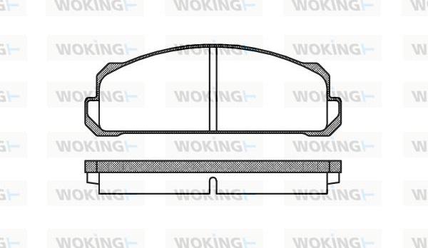 Woking P1223.40 - Əyləc altlığı dəsti, əyləc diski furqanavto.az