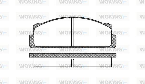 Woking P1223.00 - Əyləc altlığı dəsti, əyləc diski furqanavto.az