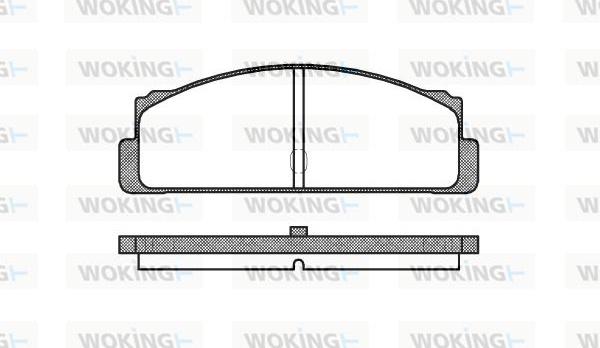 Woking P1223.10 - Əyləc altlığı dəsti, əyləc diski furqanavto.az