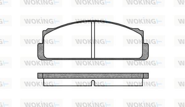 Woking P1223.20 - Əyləc altlığı dəsti, əyləc diski furqanavto.az