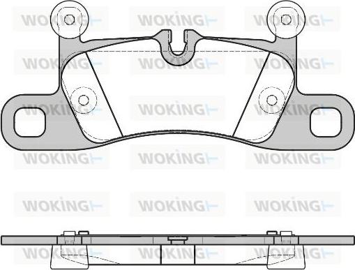 Woking P12793.40 - Əyləc altlığı dəsti, əyləc diski furqanavto.az