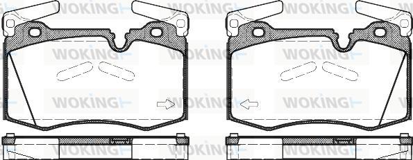 Woking P12743.00 - Əyləc altlığı dəsti, əyləc diski furqanavto.az