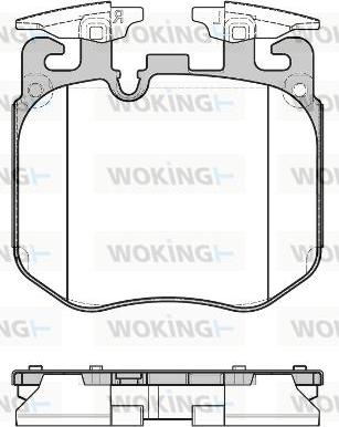 Woking P17903.00 - Əyləc altlığı dəsti, əyləc diski furqanavto.az