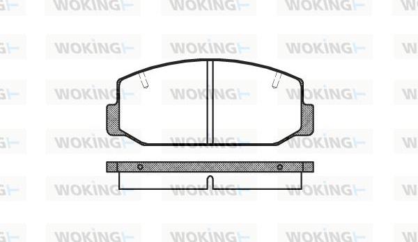 Woking P1753.40 - Əyləc altlığı dəsti, əyləc diski furqanavto.az