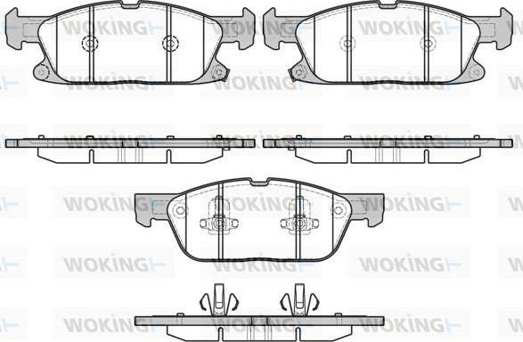 Woking P17573.02 - Əyləc altlığı dəsti, əyləc diski furqanavto.az