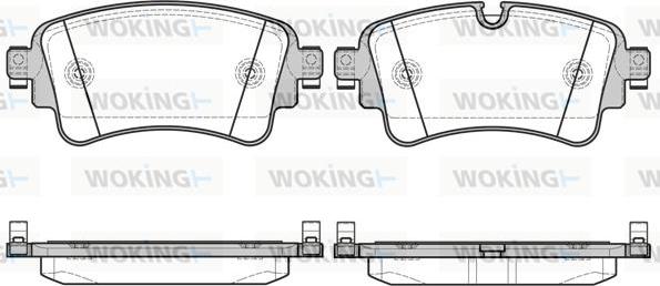 Woking P17693.08 - Əyləc altlığı dəsti, əyləc diski furqanavto.az