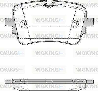 Woking P17683.10 - Əyləc altlığı dəsti, əyləc diski furqanavto.az