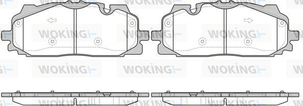 Woking P17673.00 - Əyləc altlığı dəsti, əyləc diski furqanavto.az