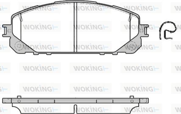 Woking P17133.00 - Əyləc altlığı dəsti, əyləc diski furqanavto.az