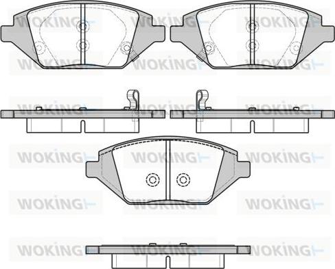 Woking P17863.02 - Əyləc altlığı dəsti, əyləc diski furqanavto.az