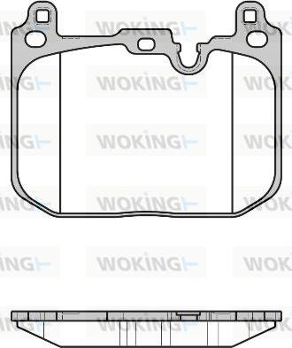 Woking P17803.00 - Əyləc altlığı dəsti, əyləc diski furqanavto.az