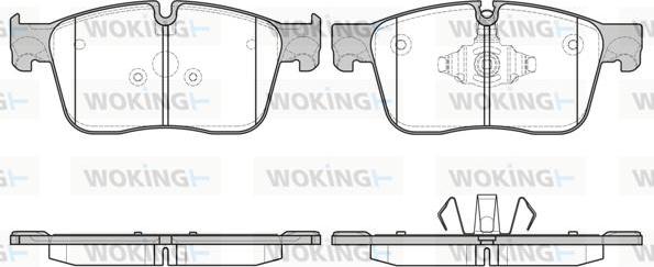 Woking P17833.00 - Əyləc altlığı dəsti, əyləc diski furqanavto.az