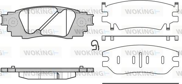 Woking P17363.10 - Əyləc altlığı dəsti, əyləc diski www.furqanavto.az