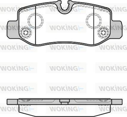 Woking P17243.00 - Əyləc altlığı dəsti, əyləc diski furqanavto.az