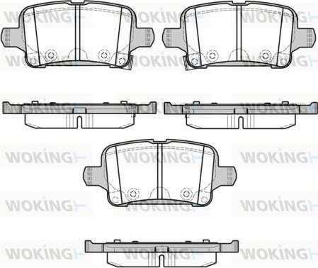 Woking P17283.02 - Əyləc altlığı dəsti, əyləc diski furqanavto.az