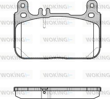 Woking P17223.00 - Əyləc altlığı dəsti, əyləc diski furqanavto.az