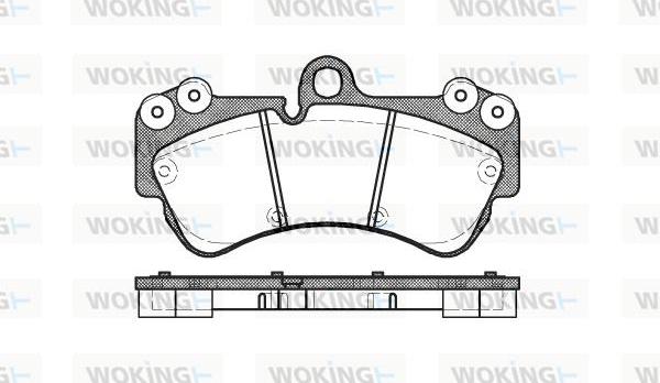 Woking P8943.00 - Əyləc altlığı dəsti, əyləc diski furqanavto.az