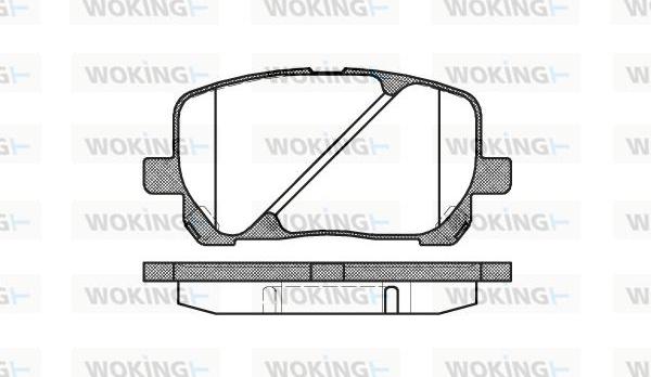 Woking P8543.00 - Əyləc altlığı dəsti, əyləc diski furqanavto.az