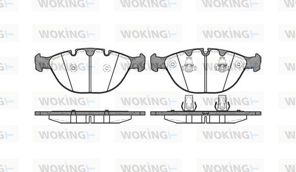 Woking P8583.00 - Əyləc altlığı dəsti, əyləc diski furqanavto.az