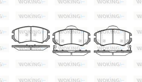 Woking P8533.02 - Əyləc altlığı dəsti, əyləc diski furqanavto.az