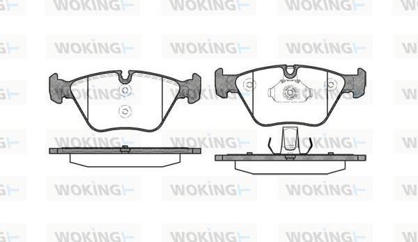 Woking P8633.00 - Əyləc altlığı dəsti, əyləc diski furqanavto.az