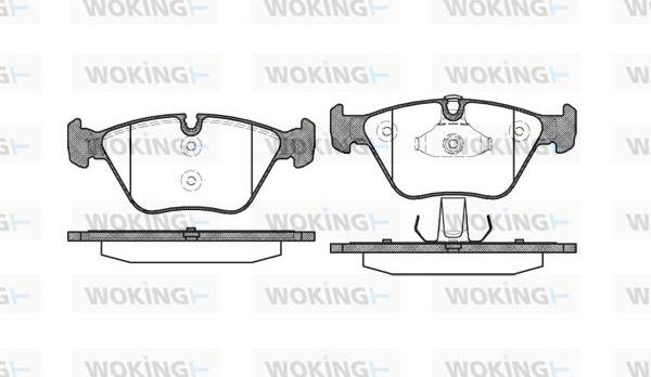 Woking P8633.10 - Əyləc altlığı dəsti, əyləc diski furqanavto.az