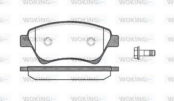 Woking P8763.00 - Əyləc altlığı dəsti, əyləc diski furqanavto.az