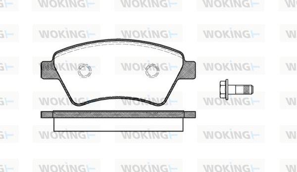 Woking P8763.10 - Əyləc altlığı dəsti, əyləc diski furqanavto.az