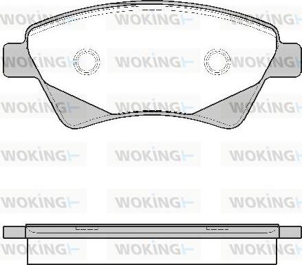 Woking P8763.20 - Əyləc altlığı dəsti, əyləc diski furqanavto.az