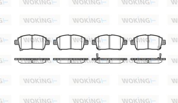 Woking P8713.02 - Əyləc altlığı dəsti, əyləc diski furqanavto.az