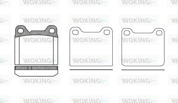 Woking P3573.20 - Əyləc altlığı dəsti, əyləc diski furqanavto.az