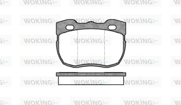 Woking P3673.00 - Əyləc altlığı dəsti, əyləc diski furqanavto.az