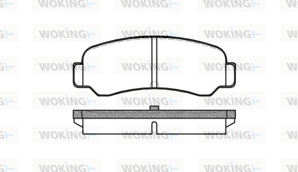 Woking P3003.00 - Əyləc altlığı dəsti, əyləc diski furqanavto.az