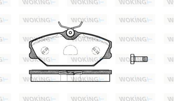 Woking P3083.00 - Əyləc altlığı dəsti, əyləc diski furqanavto.az