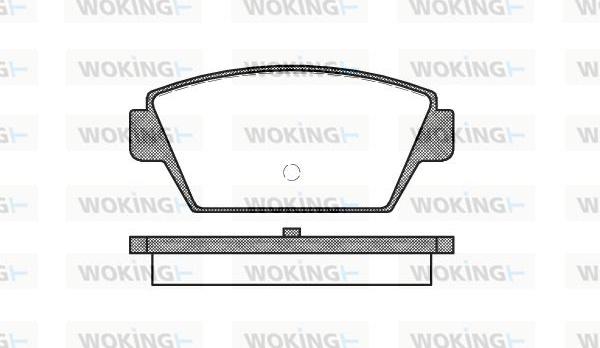 Woking P3153.00 - Əyləc altlığı dəsti, əyləc diski furqanavto.az