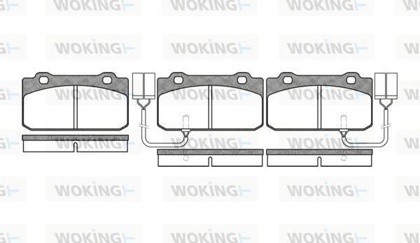 Woking P3103.02 - Əyləc altlığı dəsti, əyləc diski furqanavto.az