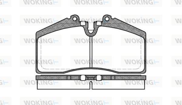 Woking P3883.00 - Əyləc altlığı dəsti, əyləc diski furqanavto.az