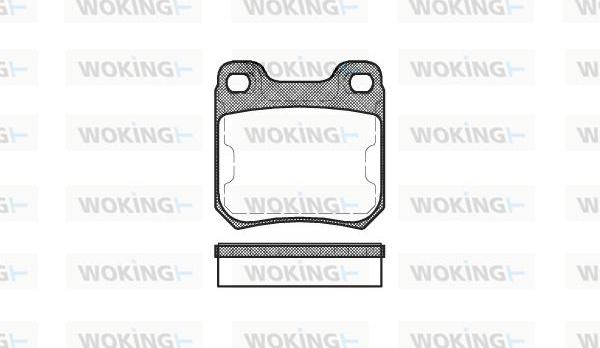 Woking P3393.50 - Əyləc altlığı dəsti, əyləc diski furqanavto.az