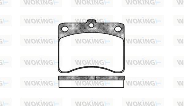 Woking P3323.00 - Əyləc altlığı dəsti, əyləc diski furqanavto.az