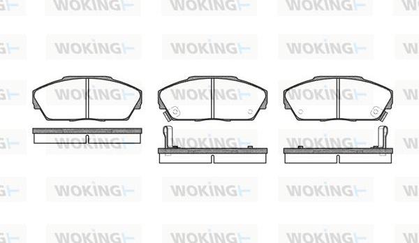 Woking P3373.02 - Əyləc altlığı dəsti, əyləc diski furqanavto.az