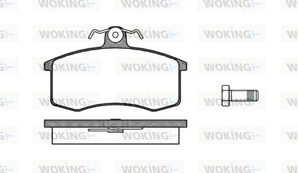 Woking P3213.00 - Əyləc altlığı dəsti, əyləc diski furqanavto.az