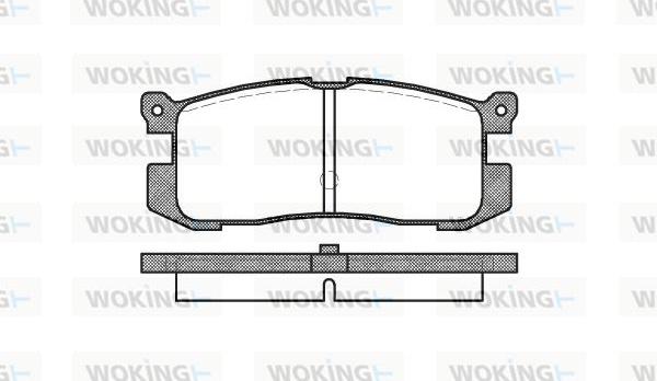 Woking P3723.00 - Əyləc altlığı dəsti, əyləc diski furqanavto.az