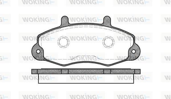 Woking P2913.00 - Əyləc altlığı dəsti, əyləc diski www.furqanavto.az