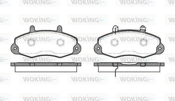 Woking P2913.02 - Əyləc altlığı dəsti, əyləc diski www.furqanavto.az