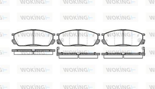 Woking P2983.02 - Əyləc altlığı dəsti, əyləc diski furqanavto.az