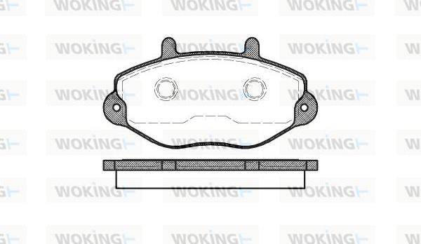 Woking P2923.00 - Əyləc altlığı dəsti, əyləc diski furqanavto.az