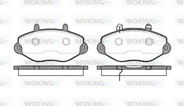 Woking P2923.02 - Əyləc altlığı dəsti, əyləc diski furqanavto.az